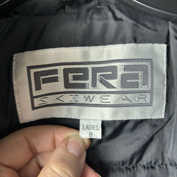 Vintage 90s Fera Skiwear Embroidered Full Zip Jacket Size 8 - Picture 7 of 8